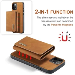 Funda Magnética Cuero PU iPhone 15 Plus - 14 - 13