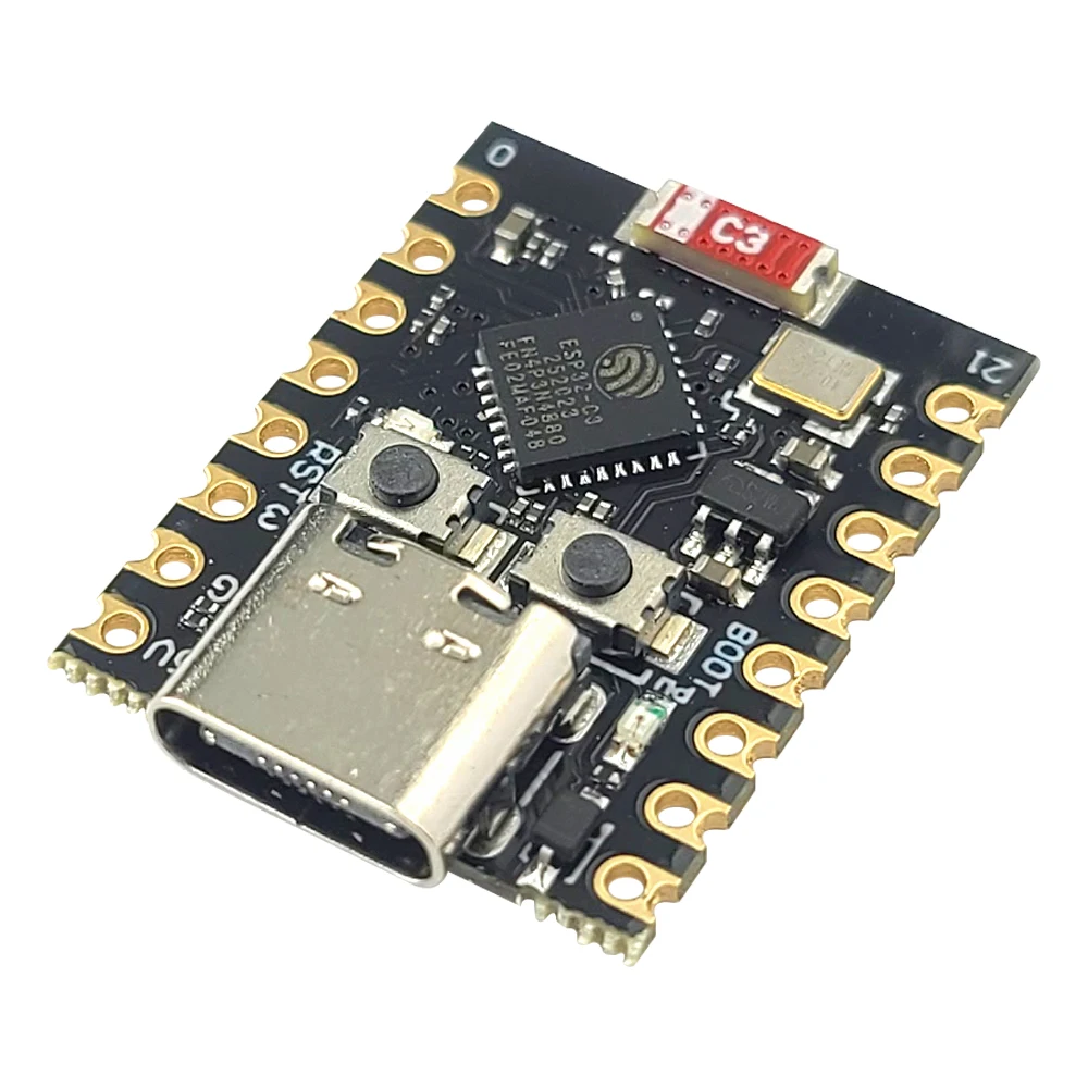 MINI módulos de placa de desarrollo ESP32 C3 Wifi BT módulo Bluetooth RISC-V procesador de un solo núcleo de 32 bits ESP32-C3 16 pines tipo C - imagen 3