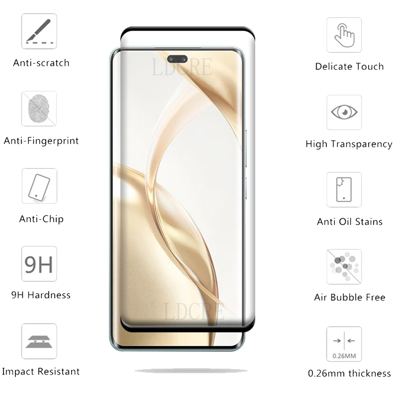6 en 1 para Honor 200 Pro vidrio para Honor 200 Pro Protector de vidrio curvo HD 9H Protector de pantalla Huawei Honor 200 Pro lente de cristal - imagen 4