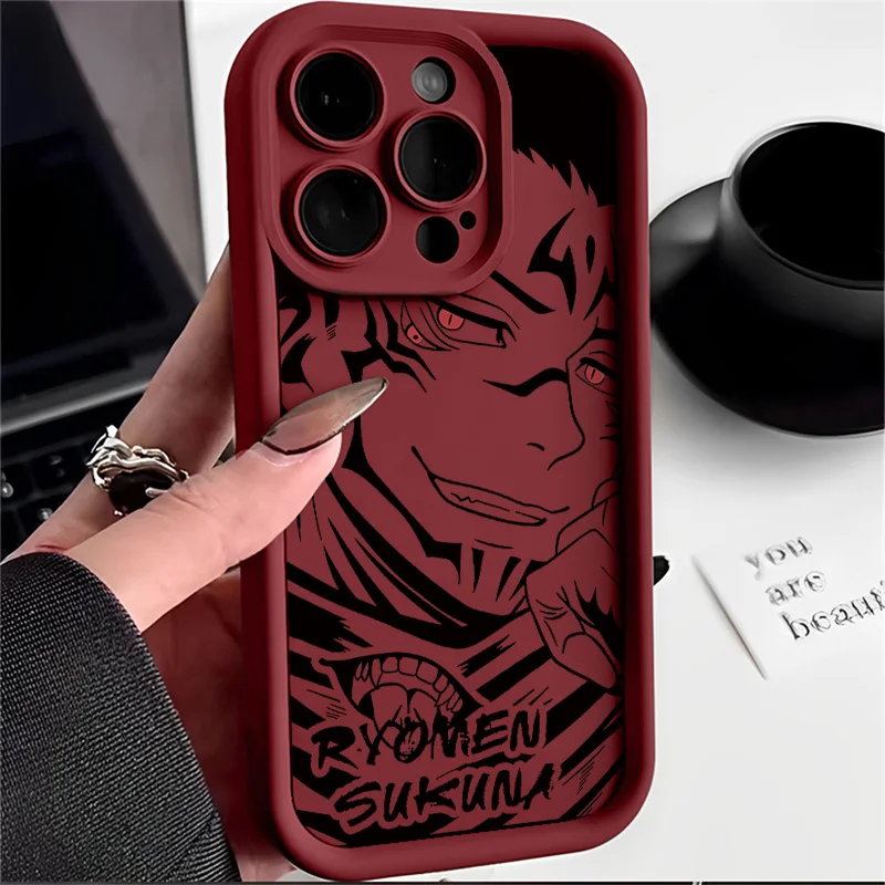 Funda de teléfono Anime Jujutsu Kaisen Gojo para Oppo Reno12 Reno11 Reno10 Reno8 Reno7 Reno6 Z T F Pro Plus 4G 5G funda trasera suave de TPU - imagen 5