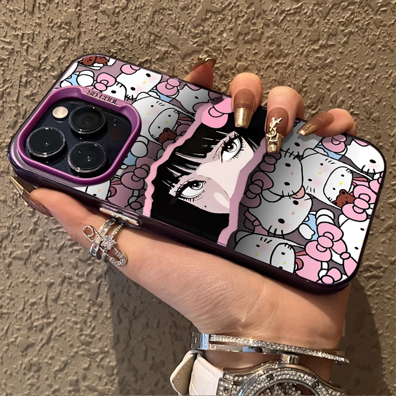 Funda de PC para Xiaomi F4 POCO M6 Pro 4G 11 Lite 5G 13 Pro 14T 13T 12T 14 NE X7 X6 X5 X3 NFC F3 GT F5 C75 Ins Hello Kitty Girl Etui