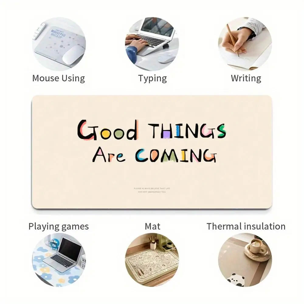 Positivo usted mismo diseño alfombrilla para ratón grande XXL Gaming ratón de goma bloqueo escritorio mini alfombrilla para PC ordenador portátil jugadores trabajo Oficina - imagen 3