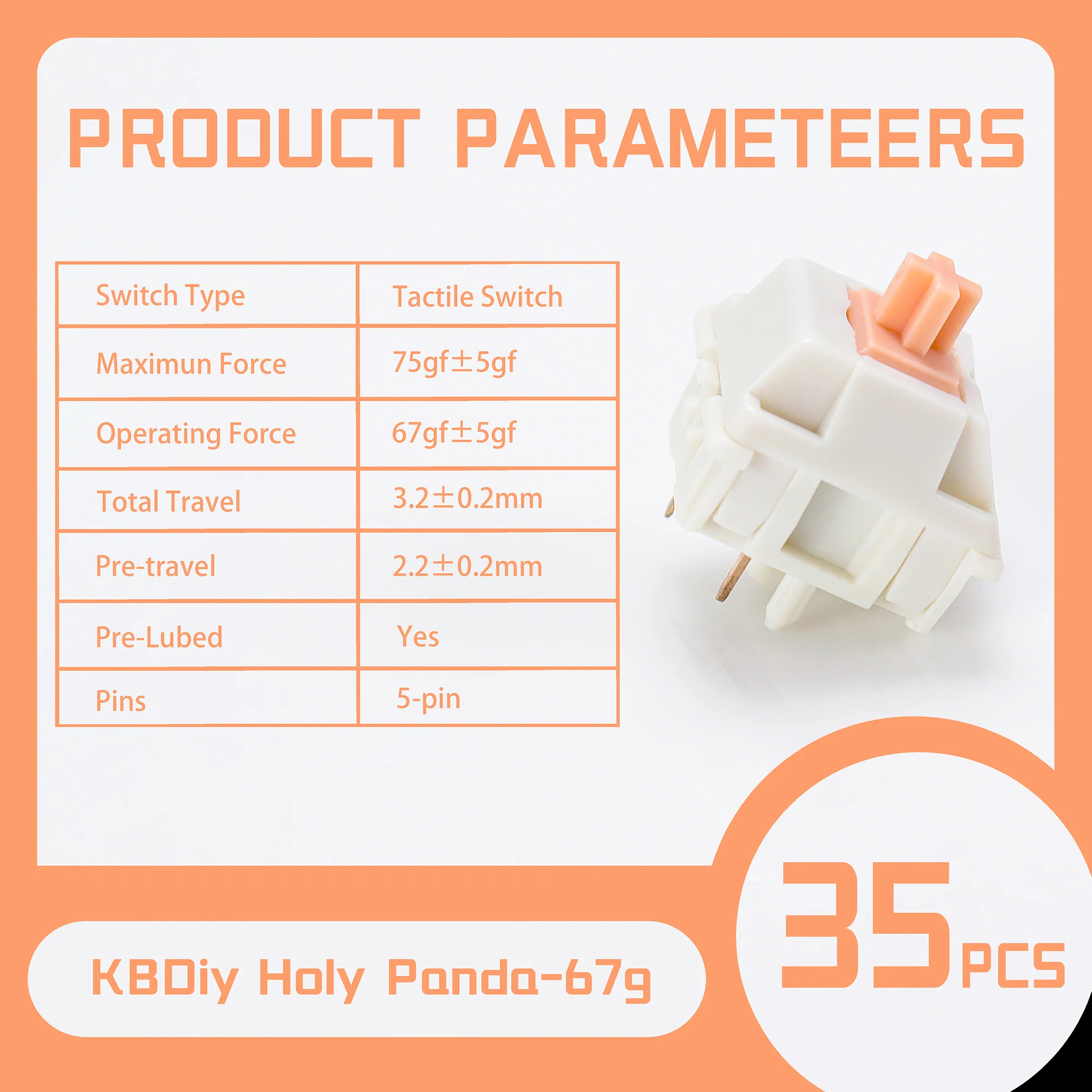 Holy Panda-67g-35PCS
