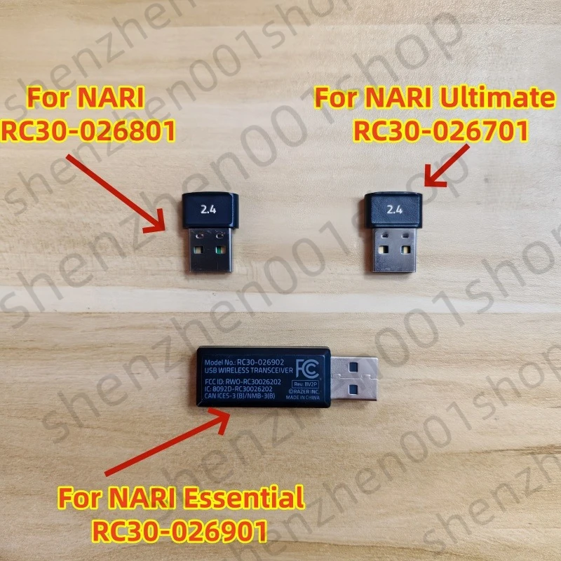 Para Razer Nari, Nari Ultimate, Nari Essential/auriculares inalámbricos montados en la cabeza para juegos, accesorios para transmisor receptor USB