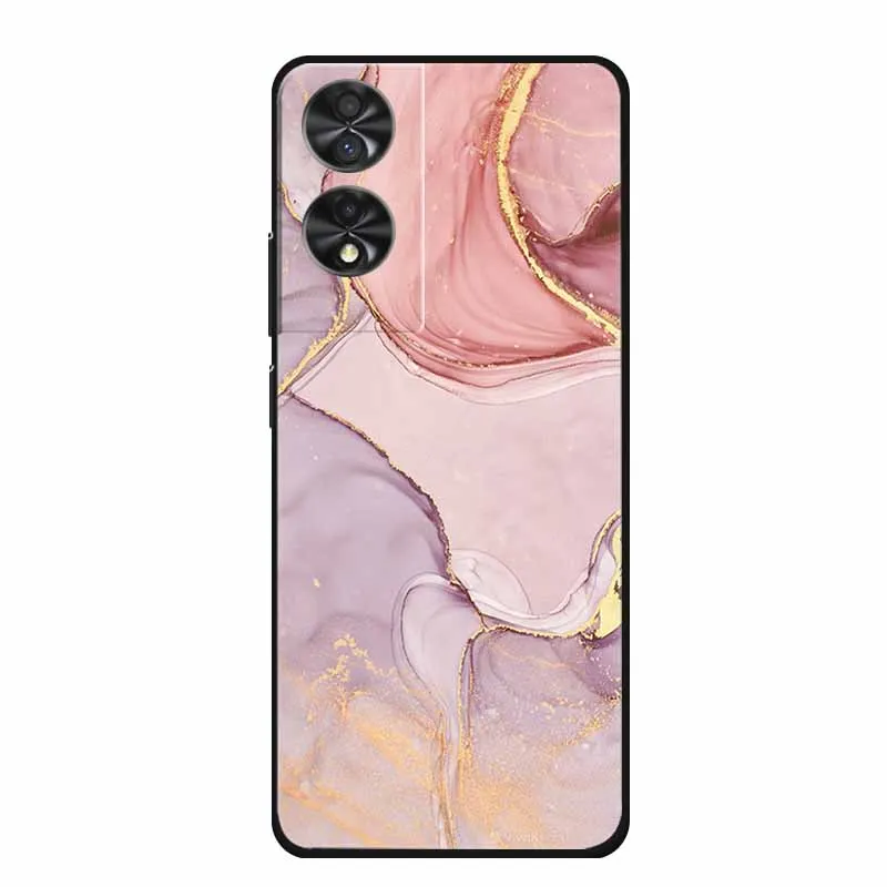 Funda de silicona suave Para teléfono, carcasa colorida pintada de Mica Para TCL 40 NxtPaper 4G, 6,78 pulgadas, TPU de mármol - imagen 3