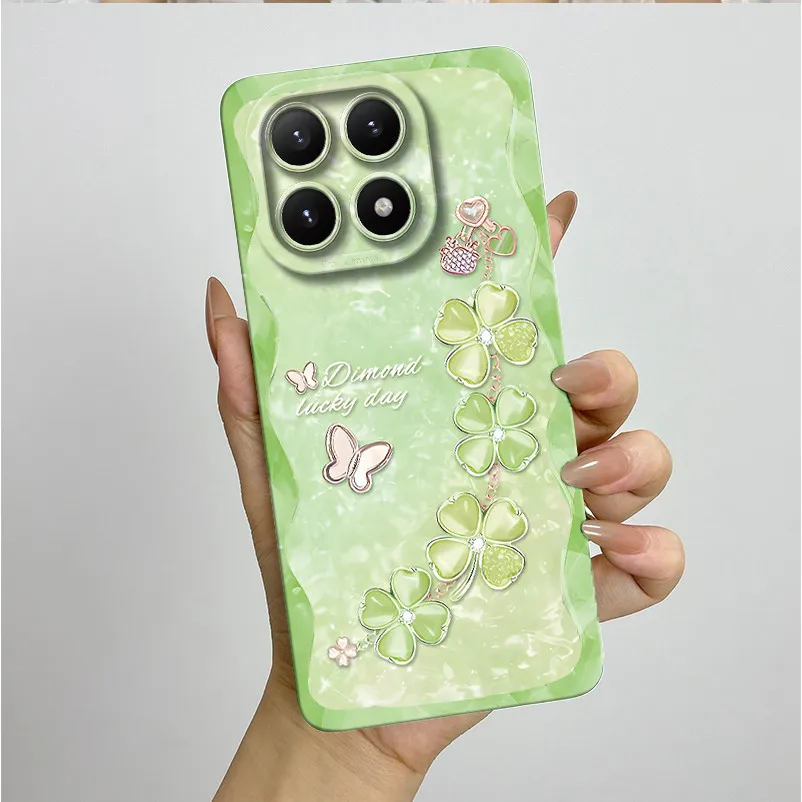 Nuevo para Xiaomi 15T Pro 15TPro Xiaomi15TPro funda de teléfono estética bonita mariposa flores funda trasera de silicona suave a prueba de golpes - imagen 2