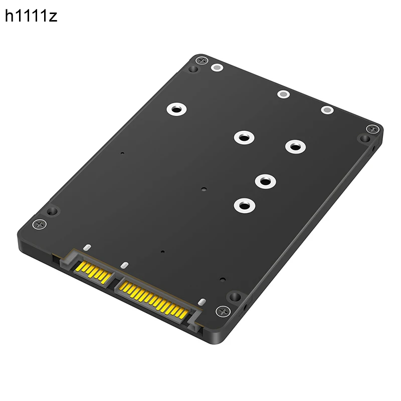 Tarjeta elevadora adaptadora M.2/mSATA a SATA 3,0 con carcasa de plástico compatible con 2230 2242 2260 B Key NGFF M2 protocolo SATA SSD mSATA SSD