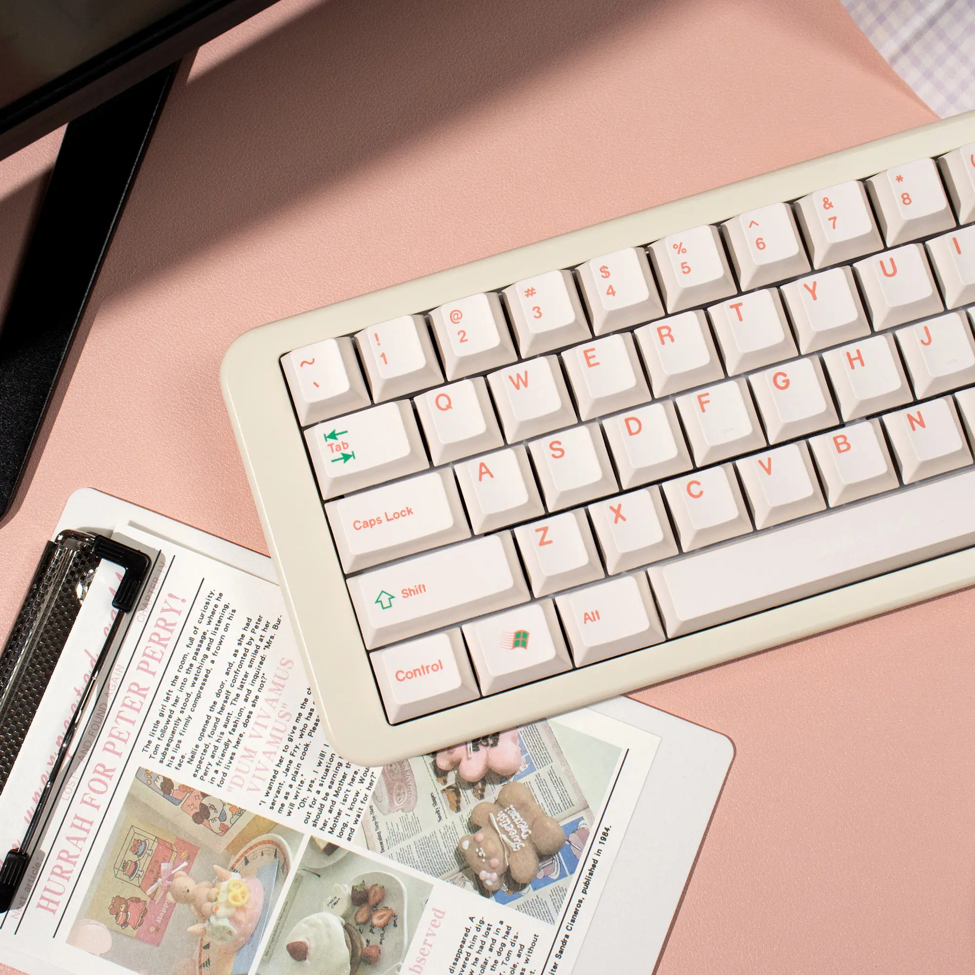 Teclas minimalistas Beige en inglés de 144 teclas, teclas PBT, perfil de cereza, juego de teclas sublimadas por tinte para teclado mecánico Mx Cherry - imagen 2