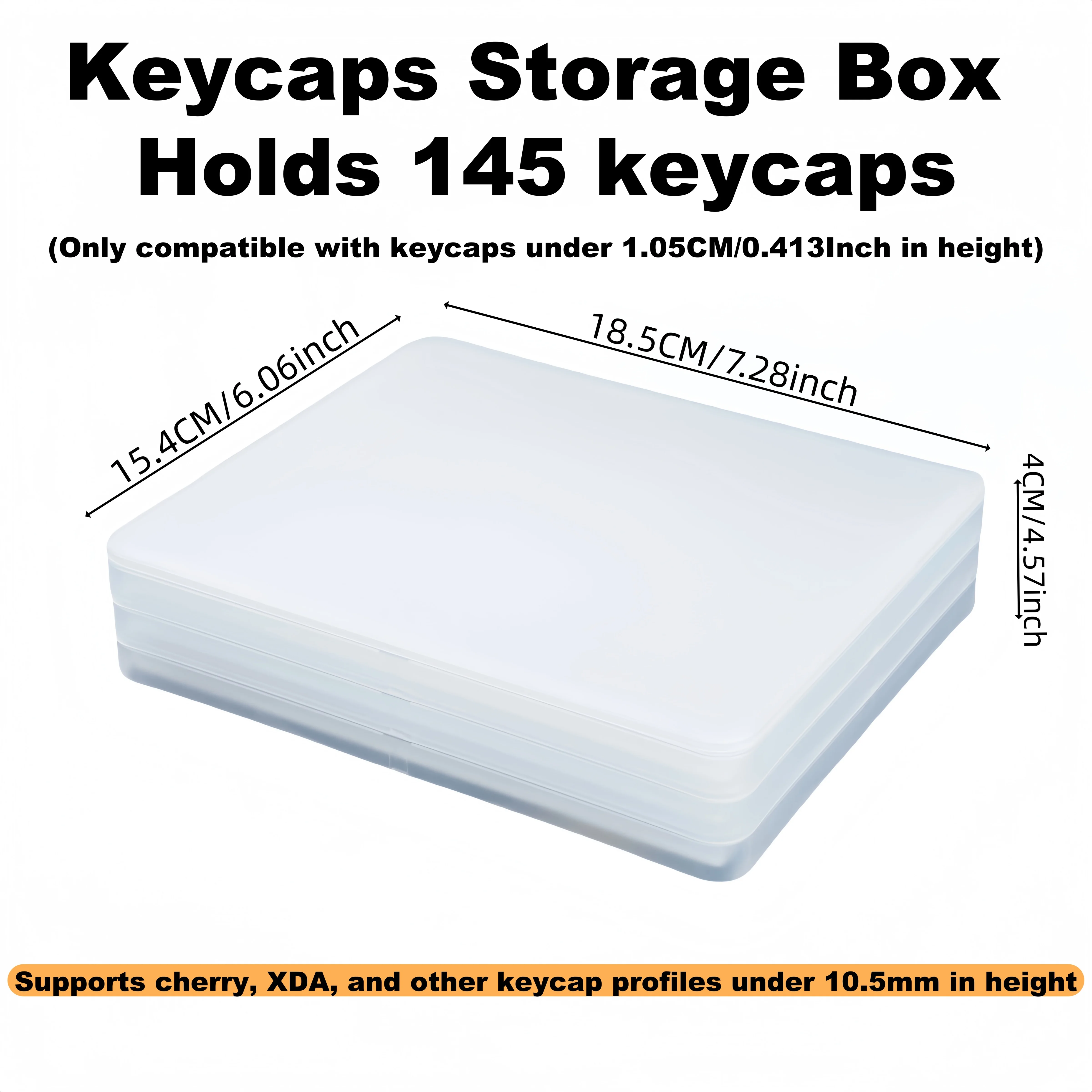 Estuche de almacenamiento apilable para teclas, soporte a prueba de polvo para perfiles MX/XDA/MAO, capacidad para 145 llaves (compatible con Cherry MDA MOA) - imagen 3