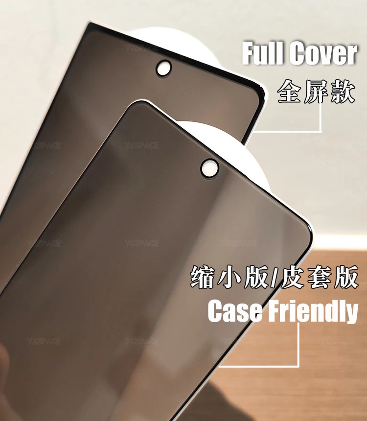 Protector de pantalla externo transparente antiespía para Samsung Galaxy Z Fold 7 SE 6 5 4 3 2 W25 W24 W23 W22 9H vidrio templado, 2 uds. - imagen 4