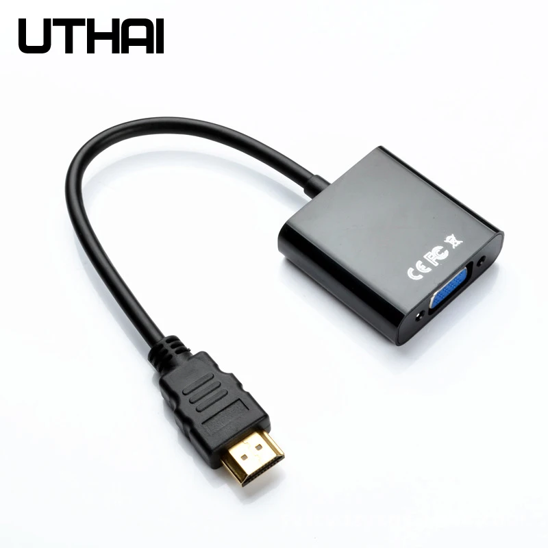 Cable digital T20 4K HD Adaptador HDMI 1080P a VGA con convertidor de audio de 3,5 mm macho a hembra para tableta portátil - imagen 4