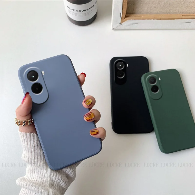 Para Poco M7 funda Xiaomi Poco M7 Capas armadura a prueba de golpes parachoques de teléfono Original silicona líquida suave TPU Fundas Poco M7 Plus - imagen 3