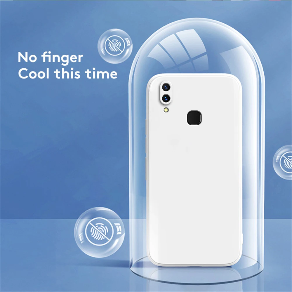 Funda cuadrada de teléfono para Samsung Galaxy A10S A20 A20S A30 A30S A50 A50S, Fundas de silicona líquida, funda protectora trasera para cámara - imagen 3