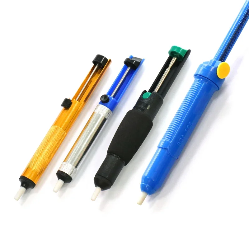 Bolígrafo con ventosa para soldar portátil, bomba para desoldar al vacío de alta presión, herramienta de succión de soldadura de rebote automático para reparación electrónica DIY - imagen 3