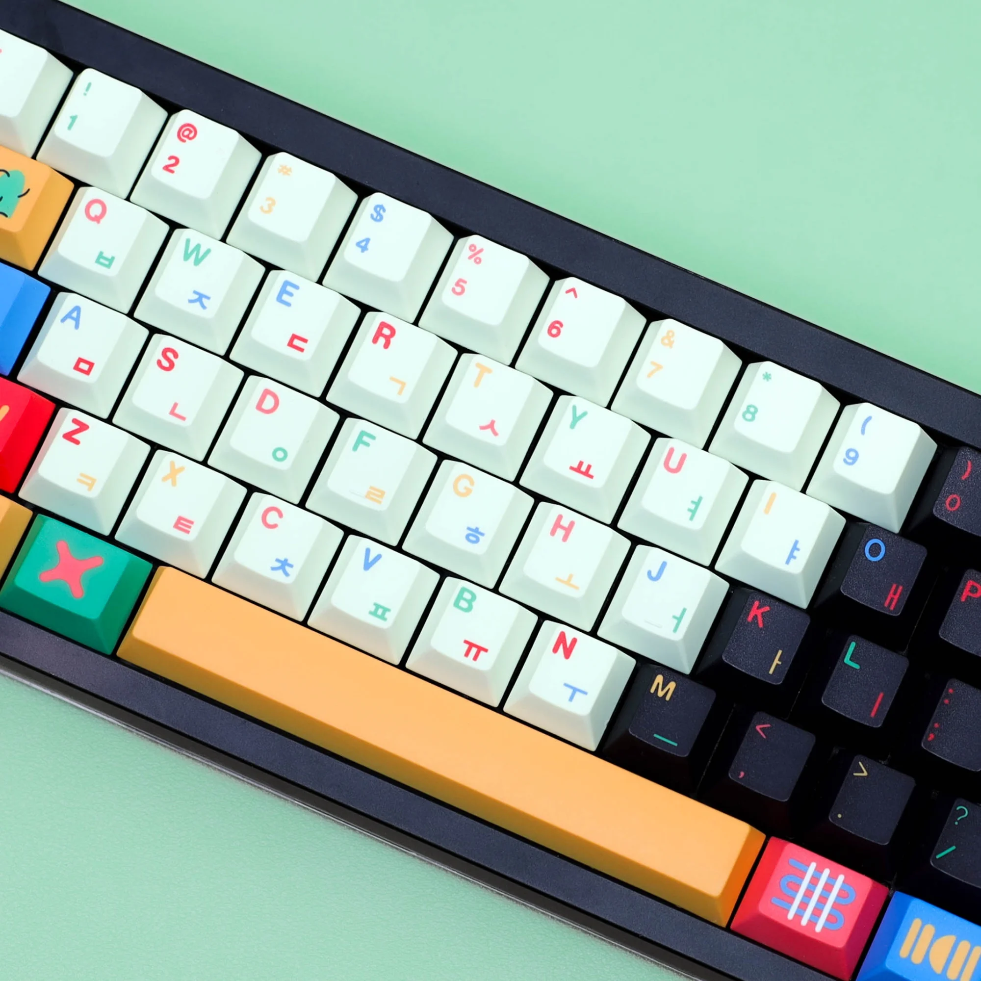 Teclas de teclado 143 teclas Cherry PBT Dye Sub coreano Abnt2 motivo de teclas para teclado mecánico Gaming ISO alemán francés español - imagen 3