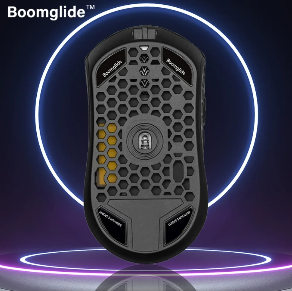 BOOMGLIDE es adecuado para Finalmouse Starlight Poseidon 2.5D Arc Edge, Parche de pie de ratón de vidrio recubierto al vacío - imagen 3