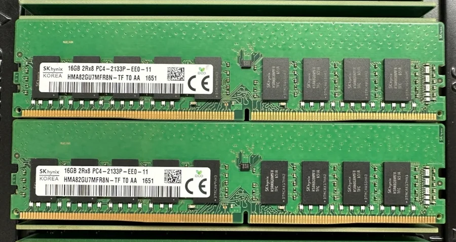 SK Hynix DDR4 8GB 16GB 32GB 2133P 2400T 2666V 2933Y 3200AA PC4 2Rx8 Pure ECC UDIMM RAM estación de trabajo memoria de servidor sin búfer - imagen 4