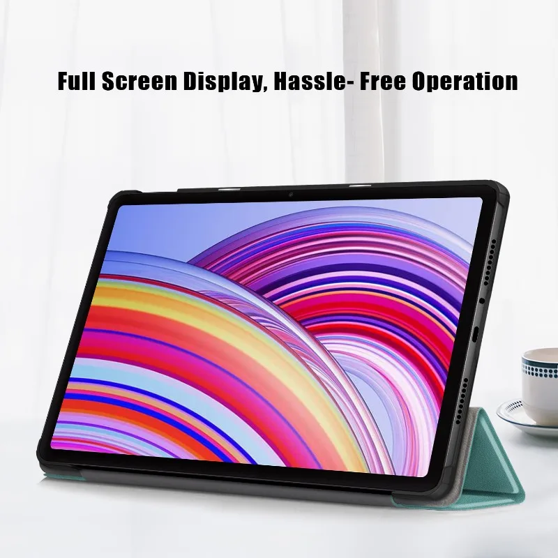 Funda con soporte triplegable para Xiaomi Redmi Pad Pro 2024, Funda para Xiaomi Poco Pad Red Mi Pad Pro Tablet con Auto Sleep Cover - imagen 4