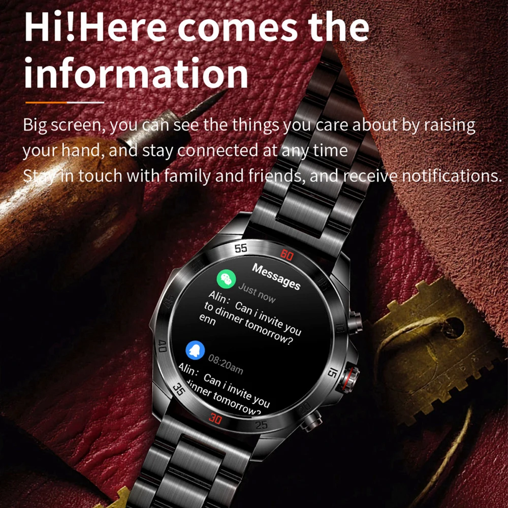 Reloj inteligente con pantalla AMOLED de 1,43 pulgadas para mujer, llamada de diente azul, prueba de salud de negocios, reloj inteligente para hombres, deportes impermeables, Fitness, música para dormir - imagen 4