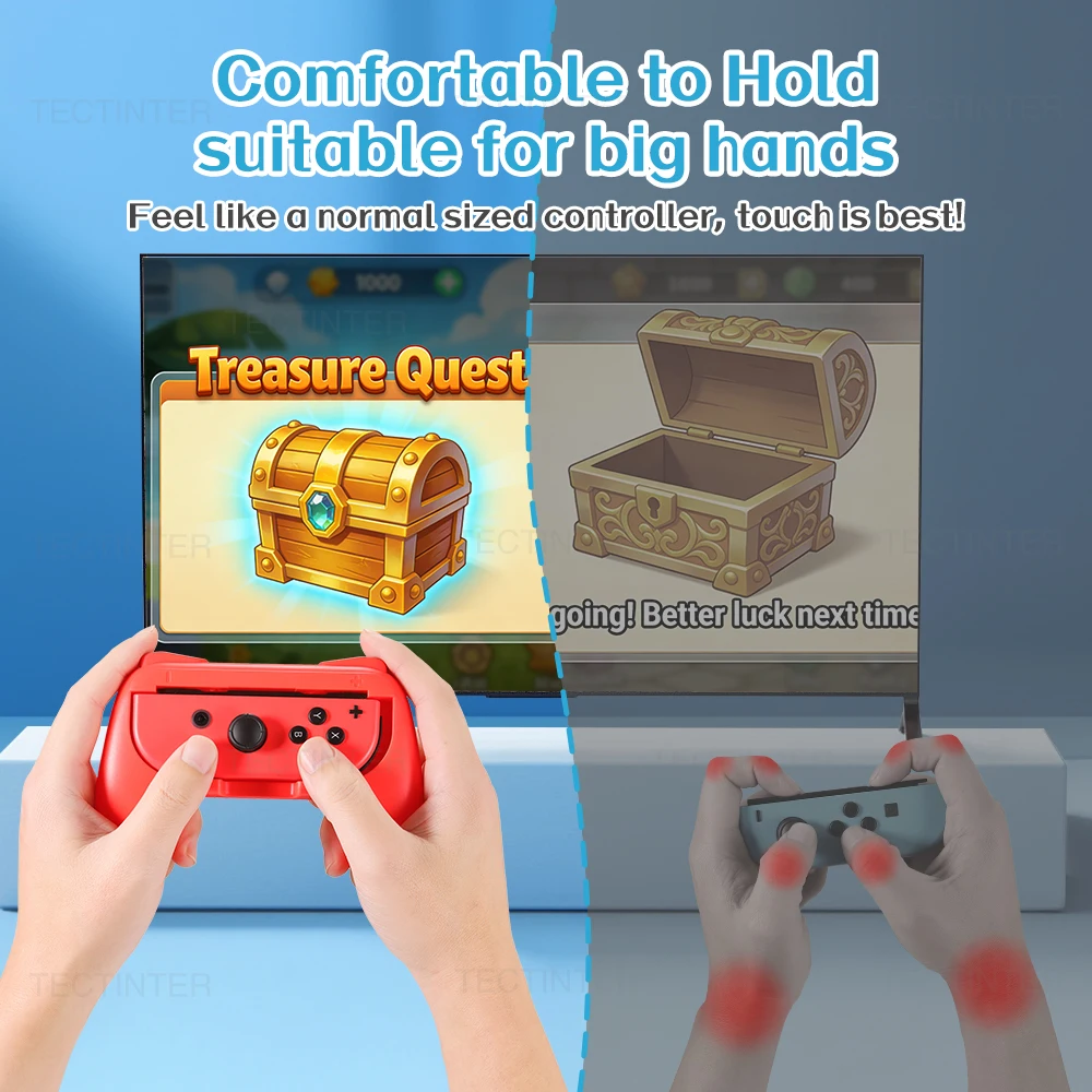 Un par de empuñaduras de mano para mando de Nintendo Switch/mango de controlador OLED soporte de Joystick para accesorios de interruptor - imagen 5