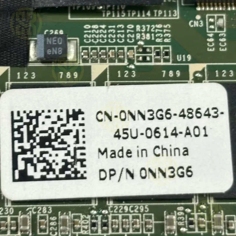 Para la placa base del ordenador portátil DELL 8GB i5-4210U 1,7 Ghz NN3G6 0NN3G6 CN-0NN3G6 DAD13CMBAG0 - imagen 2