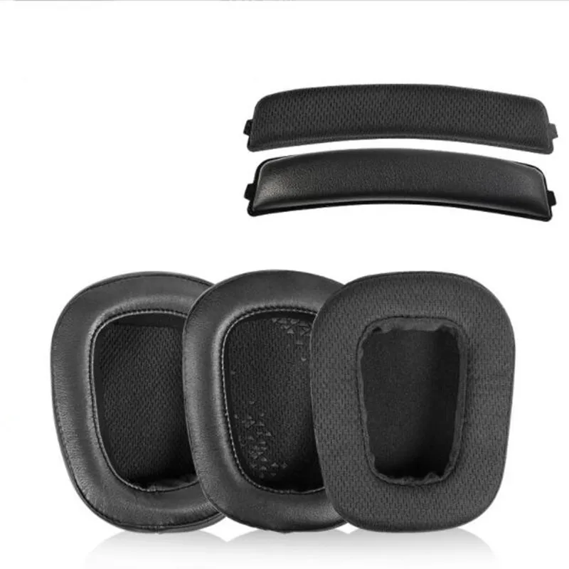 Almohadillas de repuesto para auriculares, fundas de esponja, diadema para Logitech G633 G933 G633S G933S, almohadillas para auriculares, almohadillas para los oídos, haz de cabeza - imagen 4