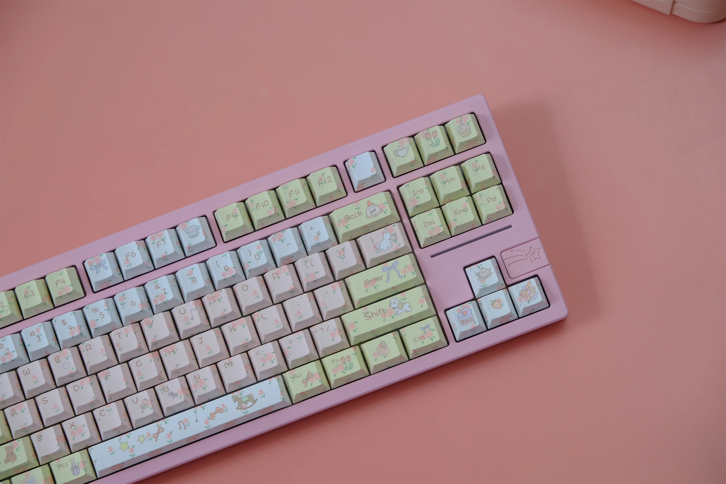 Regalos de primavera, teclas de 151 teclas, Material PBT, perfil de cereza, DYE-SUB Wooting personalizado para teclado mecánico CHERRY MX Switch - imagen 3