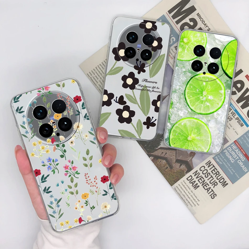 Para Vivo X200 Ultra funda de Color degradado cubierta trasera transparente para Vivo X 200 Ultra 5G silicona suave anticaída protectores de teléfono delgados - imagen 3