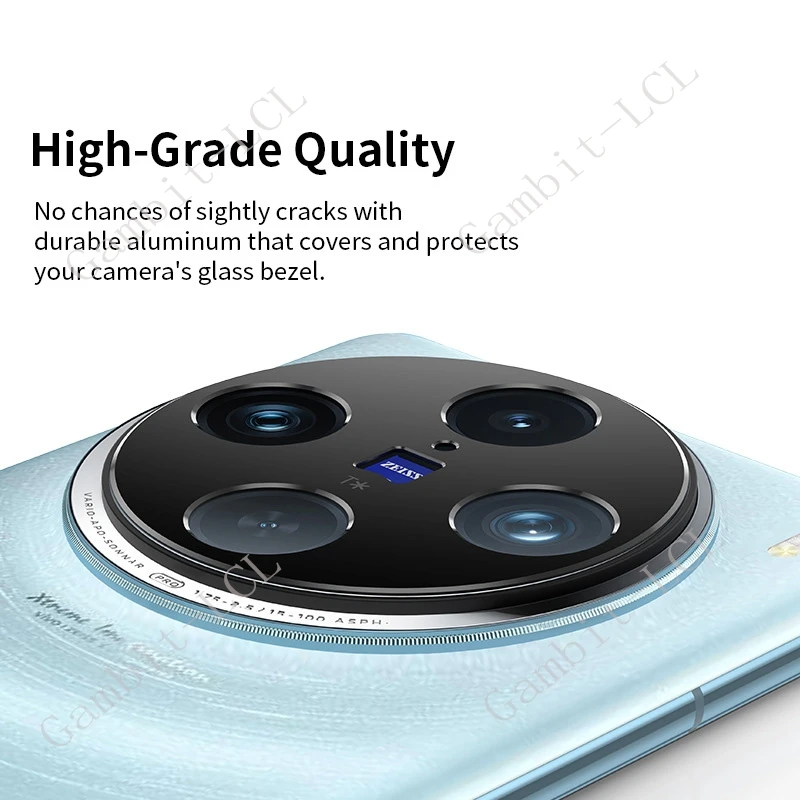 Película de lente de cámara negra 3D, Protector de vidrio templado Original para Vivo X100 Pro VivoX100 X100Pro Ultra X100s X100Ultra, 2 piezas - imagen 2