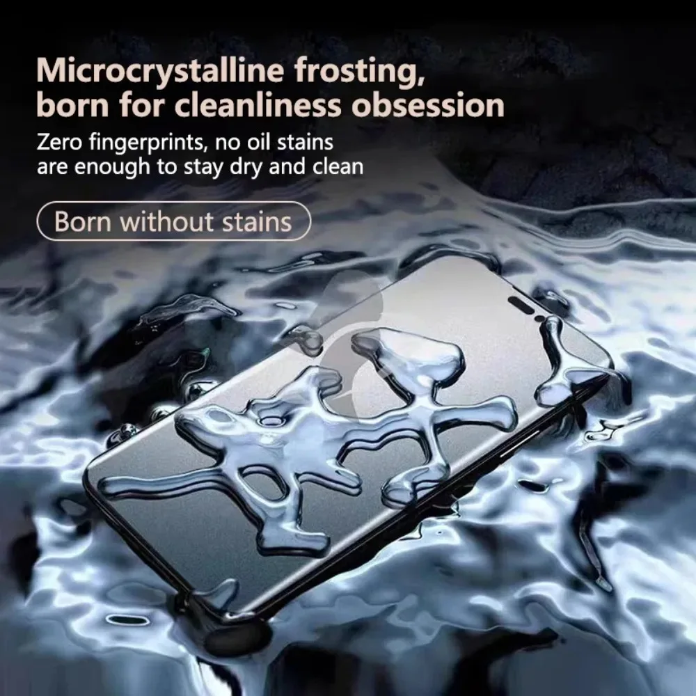 1/2 Uds Protector de pantalla mate para iPhone 15 16 12 14 11 Pro Max Plus Froest película de hidrogel suave para iPhone X XR XS Max 12 13 Mini - imagen 3