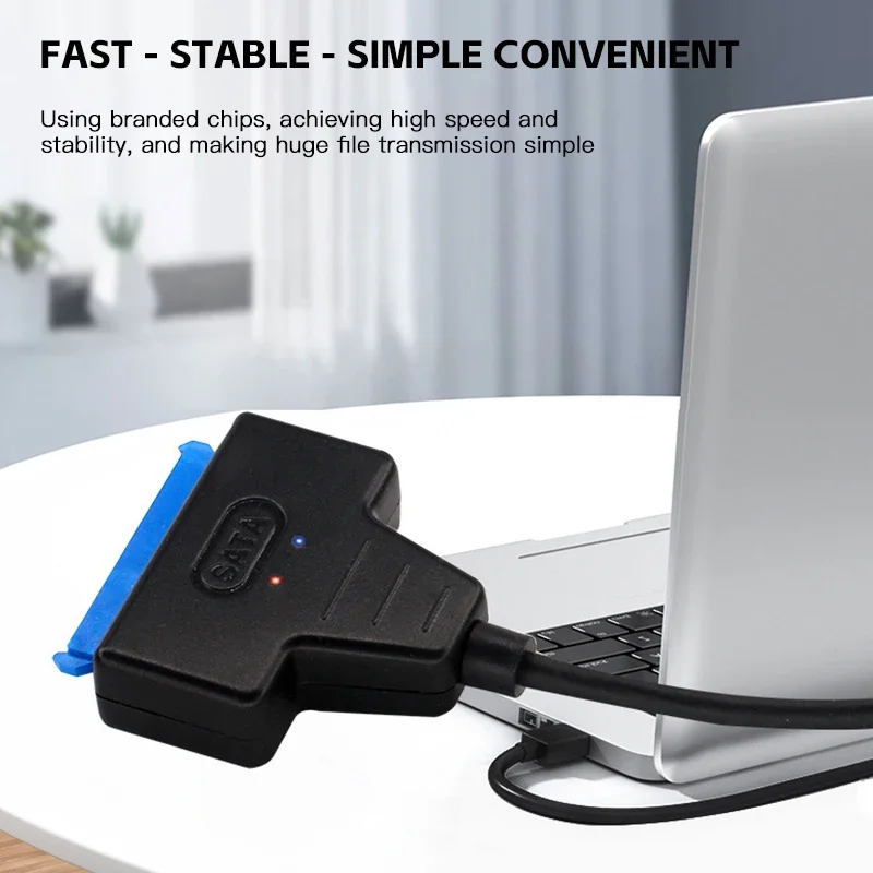 Cable USB 3,0 a SATA compatible con HDD externo SSD de 2,5 pulgadas Cable adaptador de disco duro convertidor de conector de computadora - imagen 5