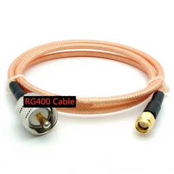 Cable RG400 PL259 a SMA Macho/Hembra – Coaxial 50 Ω Baja Pérdida