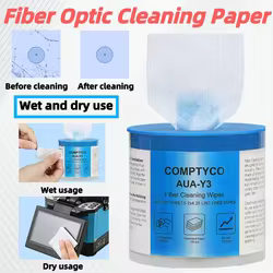 Papel de limpieza para fibra óptica sin pelusa FTTH