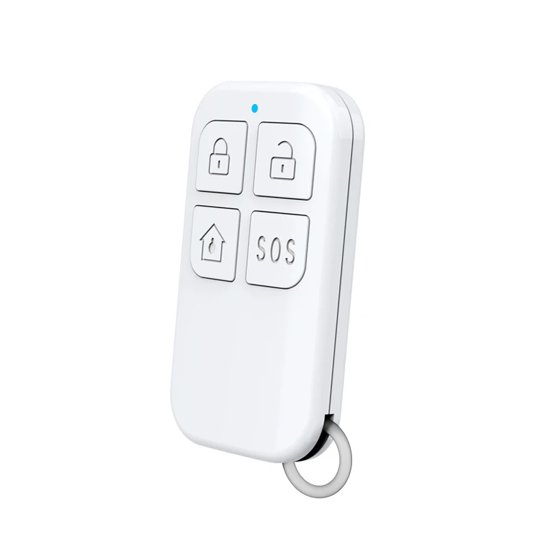 Control remoto inalámbrico de 433MHz, brazo desarmado blanco, 4 botones para sistema de alarma antirrobo de seguridad para el hogar inteligente - imagen 5