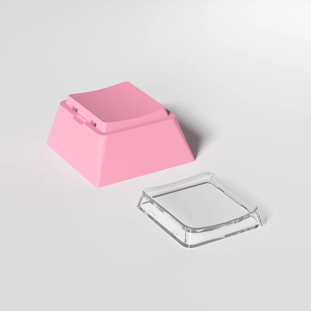 Macaroon R4 bicapa Keycap PC cubierta transparente pegatinas de lugar Cherry R4 teclas de punto colorido MX teclas de teclado mecánico - imagen 4
