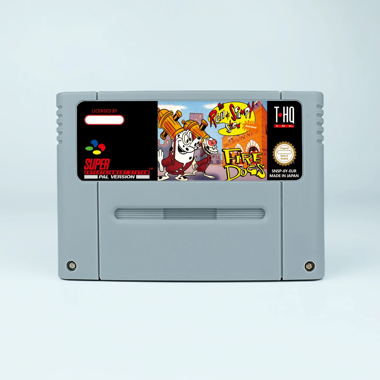 Ren & Stimpy Show, The - Juego Fire Dogs para tarjeta de juego SNES de 16 bits para consola de videojuegos SNES versión EUR PAL para Nintendo