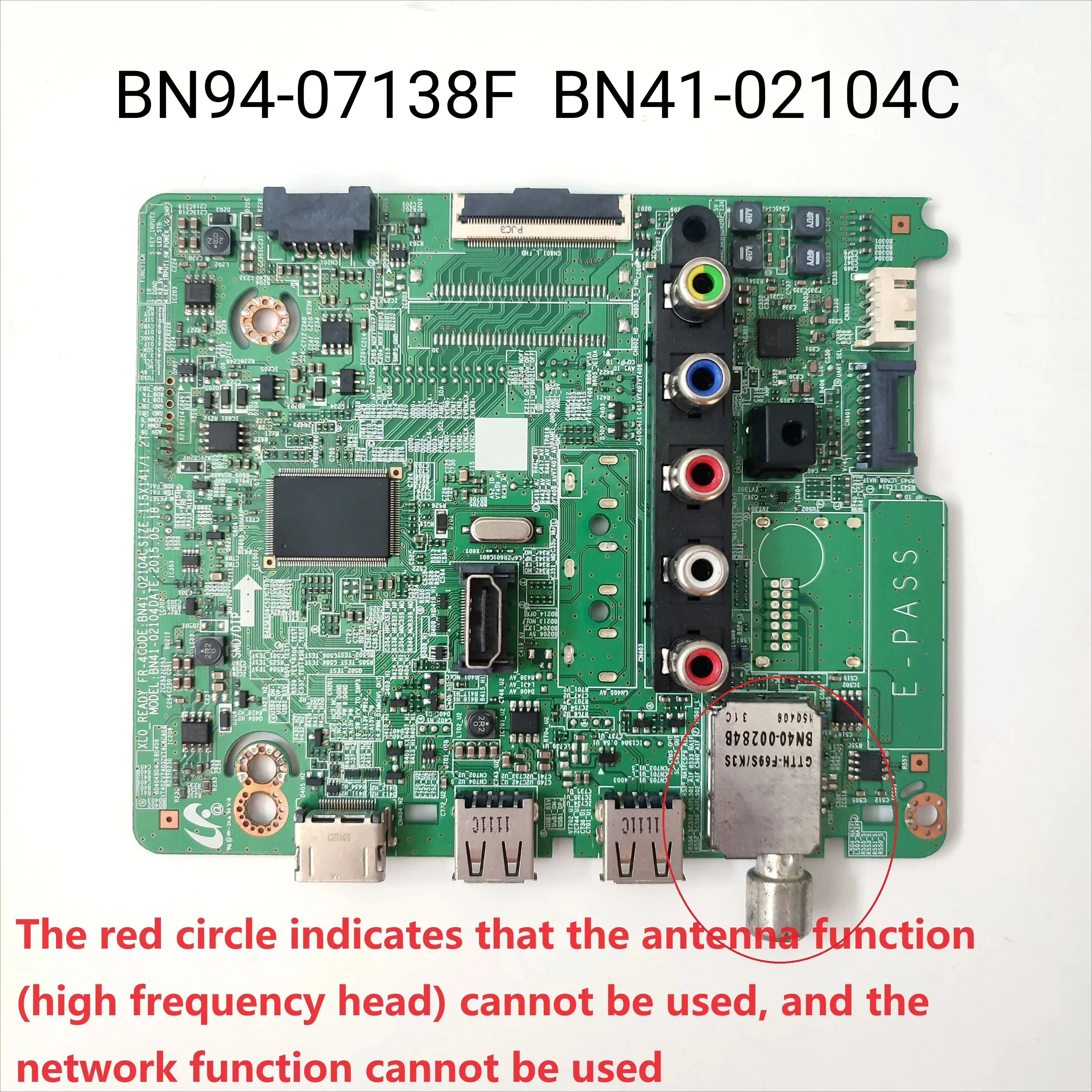 BN41-02104C Original para placa base, BN41-02104 para BN94-07138H, UA48H5100AR, UA48H5100A, UA48H5100, UA40H5100AR, BN94-07138F