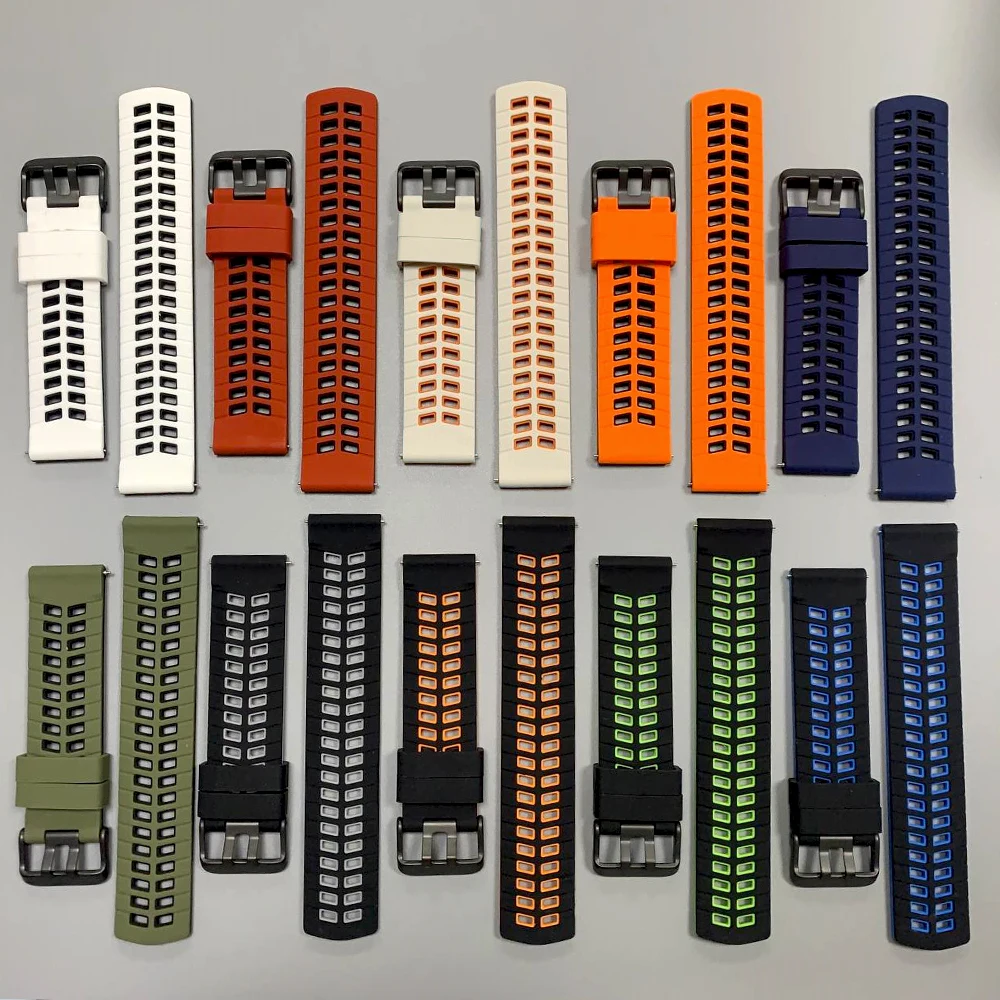 Correa suave de silicona de 22mm para COLMi M42 M41 C81 P81 Correa de reloj transpirable para COLMI P86 P82 V68 V76 I30 pulsera de reloj inteligente Correa - imagen 3