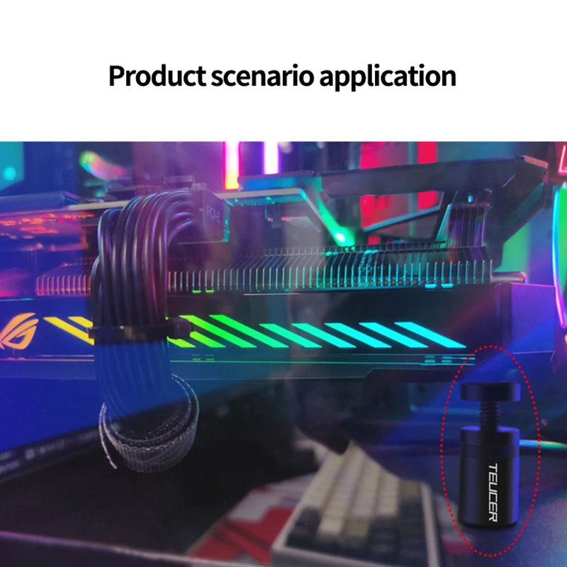 TEUCER-soporte magnético para tarjeta gráfica, soporte giratorio telescópico Vertical de GPU, VC-15Mini/VC-15Plus - imagen 3