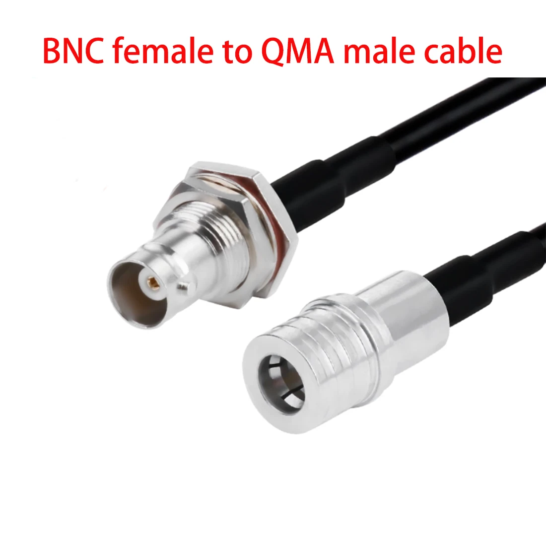 1 unidad de mamparo BNC macho/hembra a conector QMA/Jack adaptador de Cable coaxial RF RG58 30CM/50CM/100CM nuevo - imagen 5