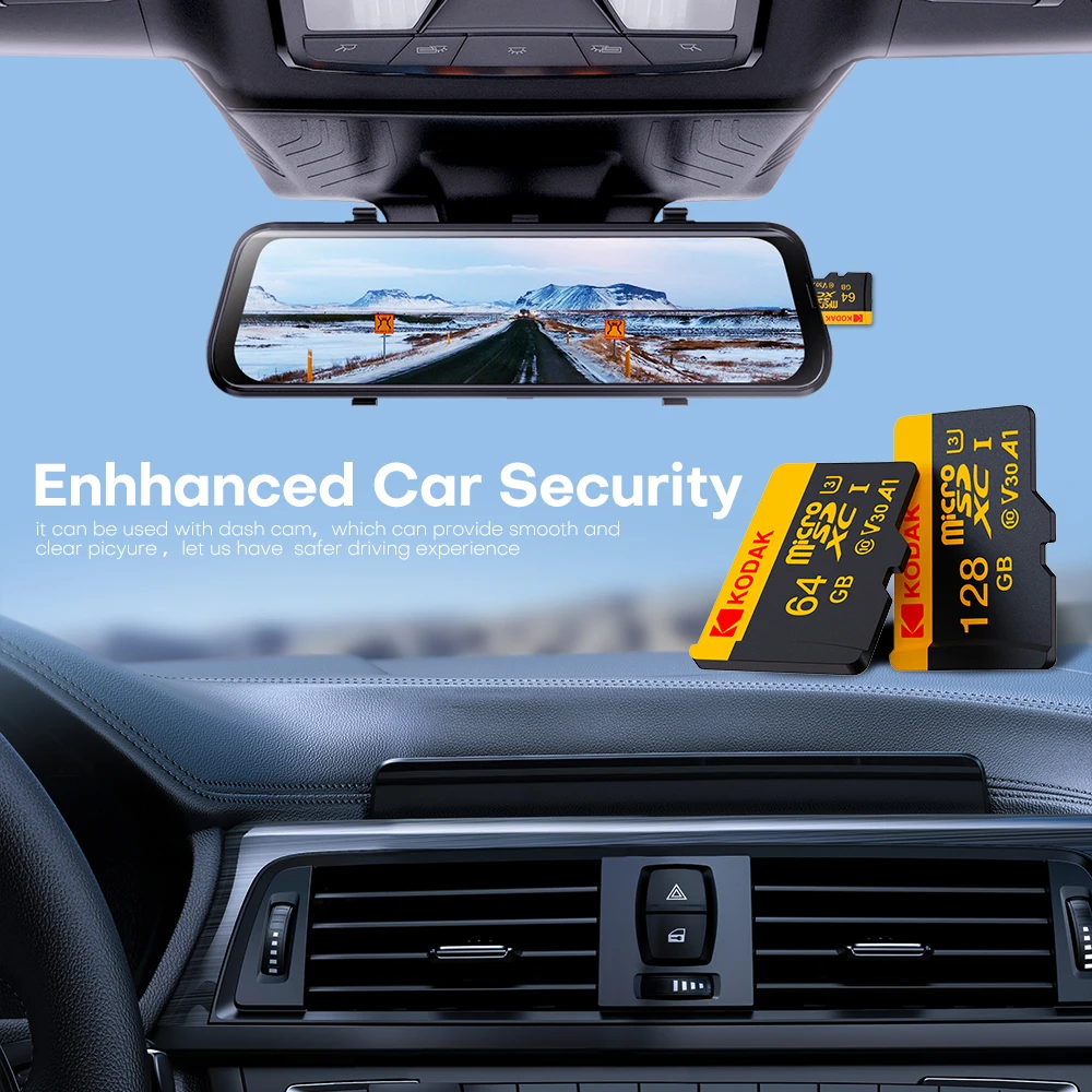 Tarjeta Kodak Micro SDXC Alta velocidad 32G 64G 128G Class10 4K U3 V30 UHS-I Tarjeta de memoria para teléfonos inteligentes Cámaras Drones con adaptador - imagen 4