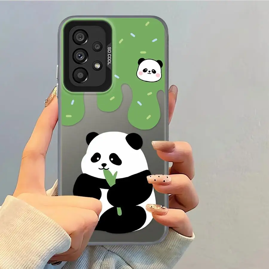 Funda para Samsung Galaxy S22 S25 S24 FE S20 Plus Note 20 Ultra S23 S21 S23 funda trasera para teléfono lindo Panda - imagen 4
