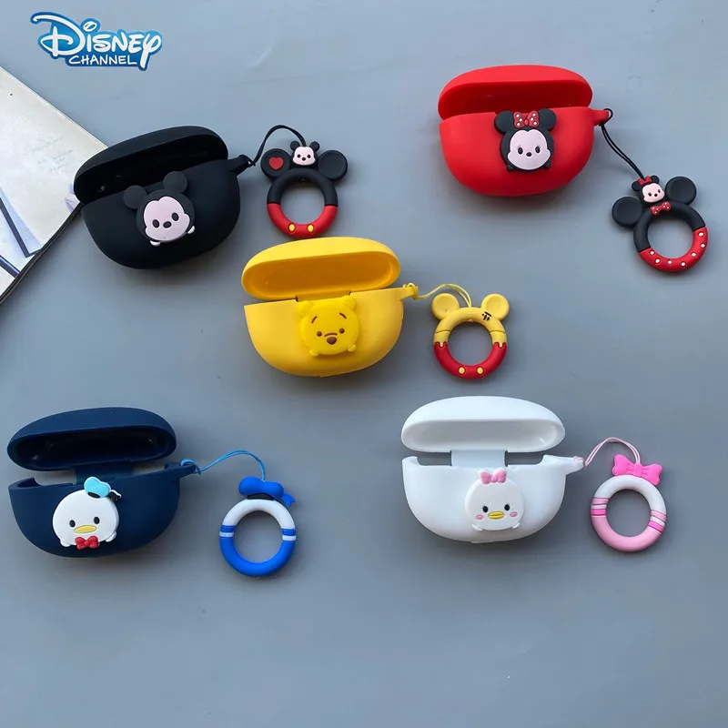 Funda de silicona con dibujos animados de Disney para auriculares Realme Buds Air 3, Minnie, Mickey, Bluetooth, cubierta protectora de carga con gancho