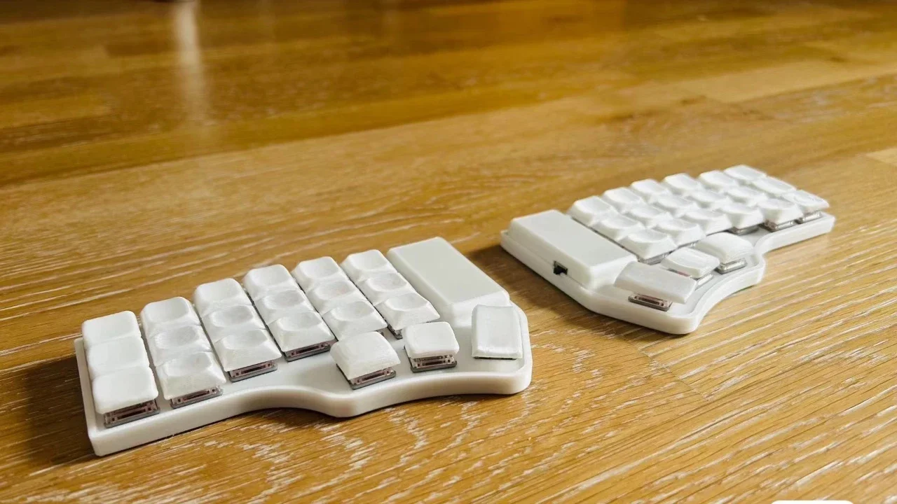 Corne Mini 36/42 Choc V1 Axis Bluetooth teclado inalámbrico dividido personalizado ZMK GitHub acción pantalla de intercambio en caliente diseño de jugadores DIY - imagen 5