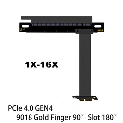 Cable Elevador PCIe X1 a X16 – Doble Conector Ángulo Gen4