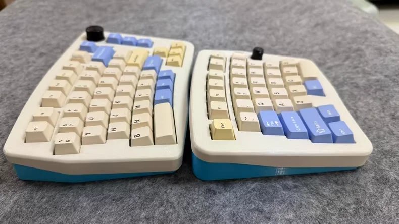 Alice Split Keyboard Wired Single Mode Hot-swappable Custom Keyboard Kit Qmk Vial Key Change Gasket Structure Split Keyboard Kit - imagen 4