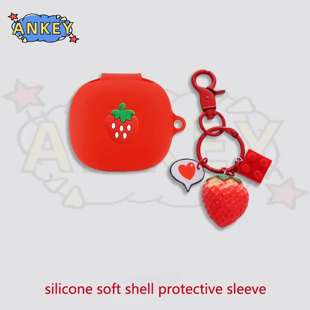 Anker-funda de silicona para auriculares Soundcore C30i P40i, protector suave con diseño de tiburón y dibujos animados