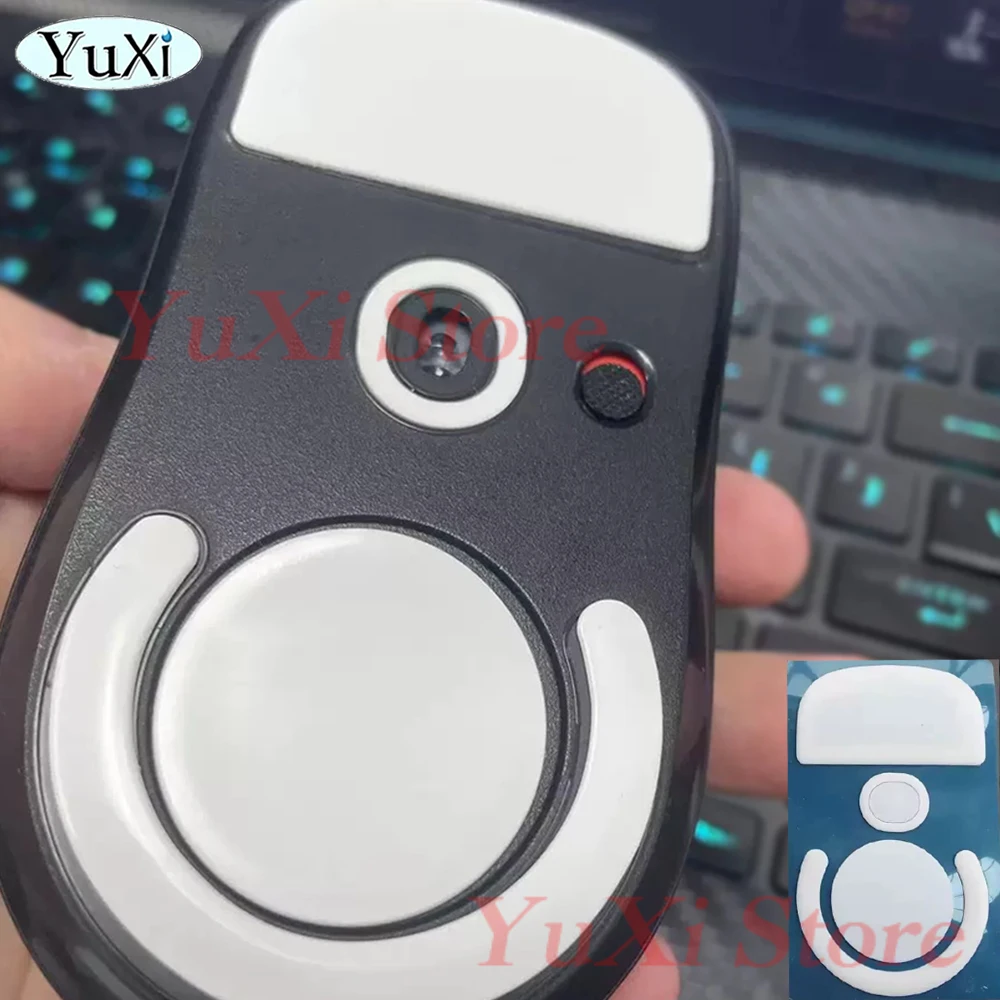 Pies de patines de ratón para G PRO X Superlight GPX G PRO GPW, cinta de agarre para ratón para Logitech, pegatina de bordes redondeados blancos inalámbricos - imagen 4