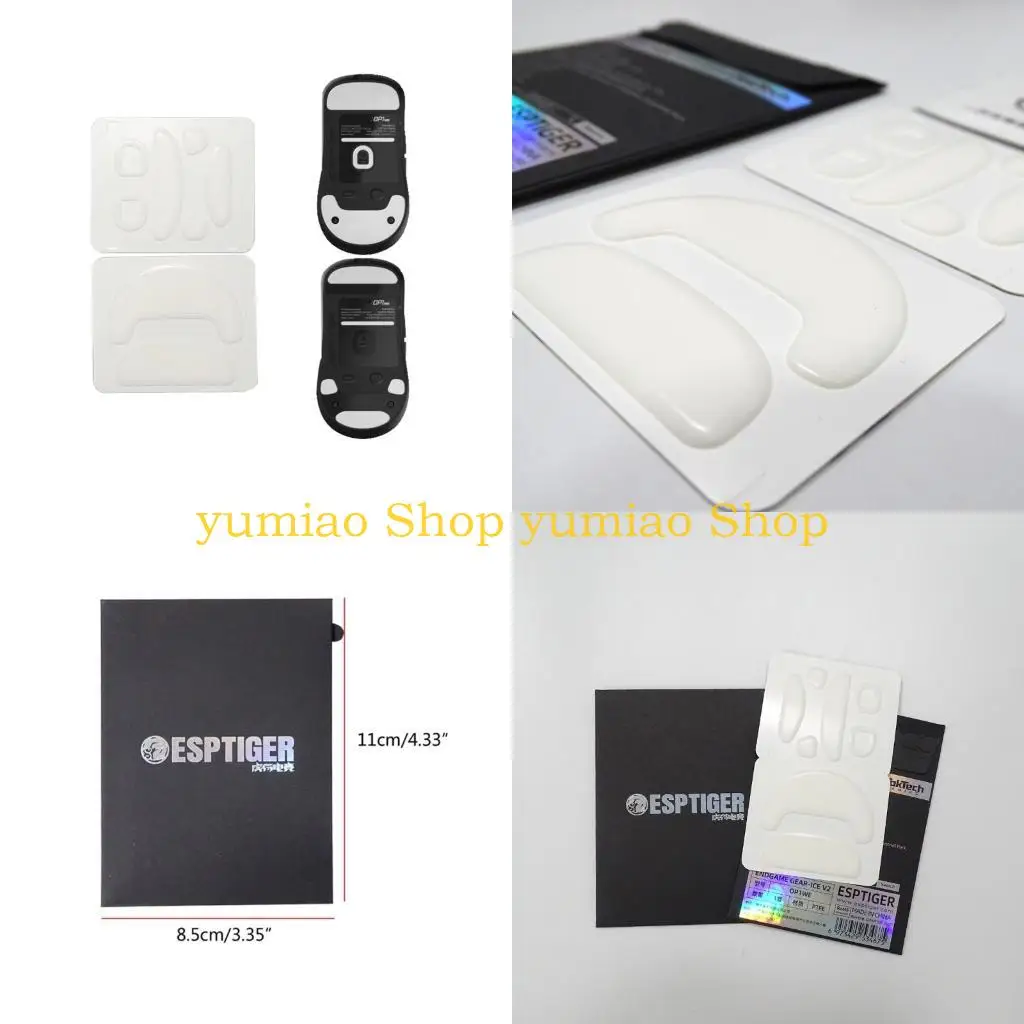 587b Patinetes mouse Pies deslizamiento Pads Ice V2 Versión Esptiger Gaming Feal mouse Pegatina para endgame Gear