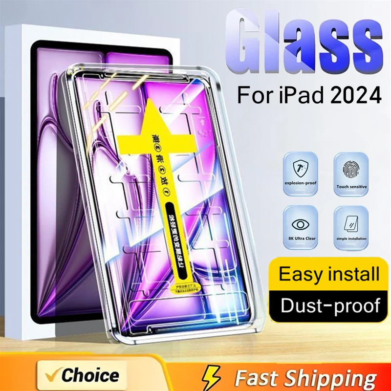 Herramienta de instalación precisa de vidrio templado para iPad Pro 13 11 10 12,9 M4 M3 M2 10t 9t para iPad Air Mini 6 7 película protectora de pantalla - imagen 2